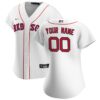 Boston Red Sox Women Home Replica Custom Jersey - White