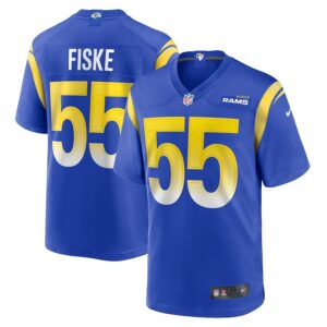 Braden Fiske Los Angeles Rams Team Game Jersey - Royal