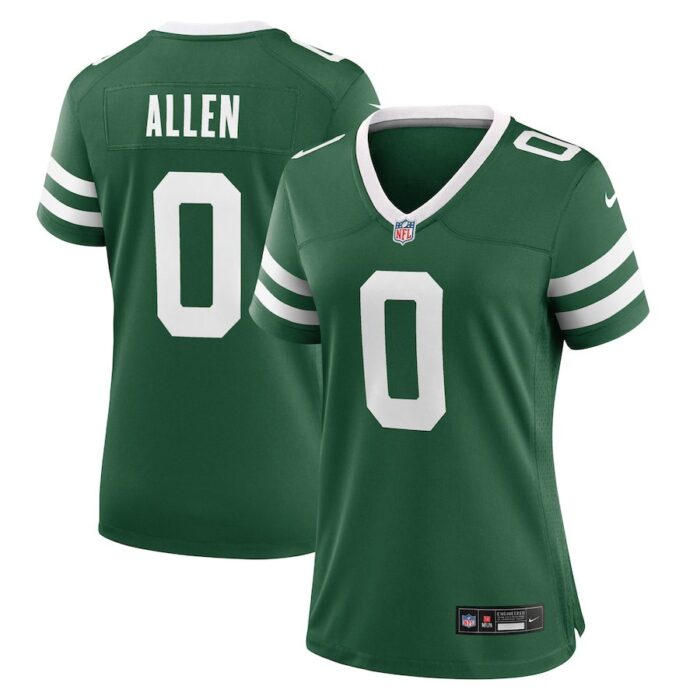 Braelon Allen New York Jets Women's Game Jersey - Legacy Green