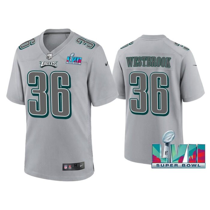 Brian Westbrook Philadelphia Eagles Super Bowl LVII Gray Atmosphere Jersey