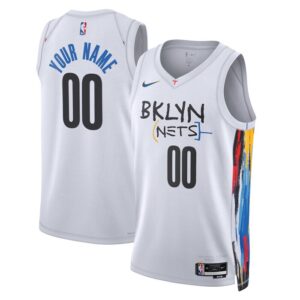 Brooklyn Nets Unisex 2022/23 Swingman Custom Jersey - City Edition - White