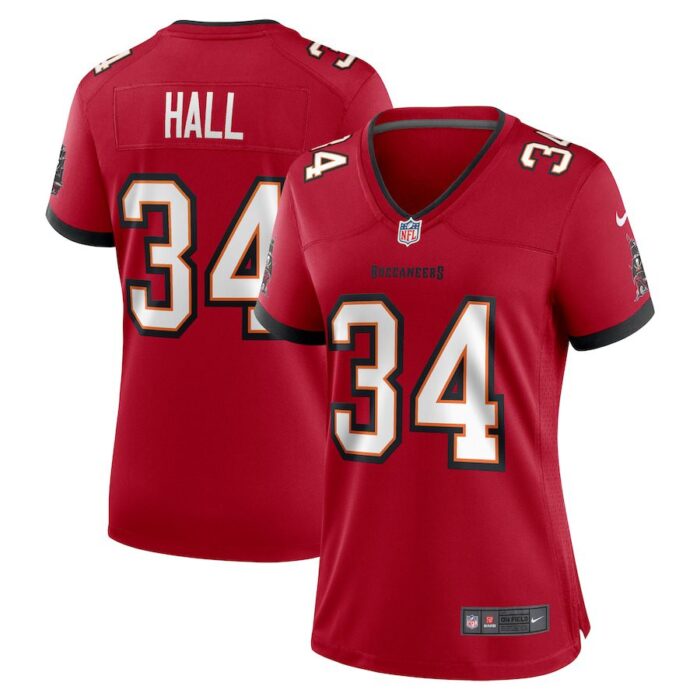 Bryce Hall Tampa Bay Buccaneers Women's Team Game Jersey - Red