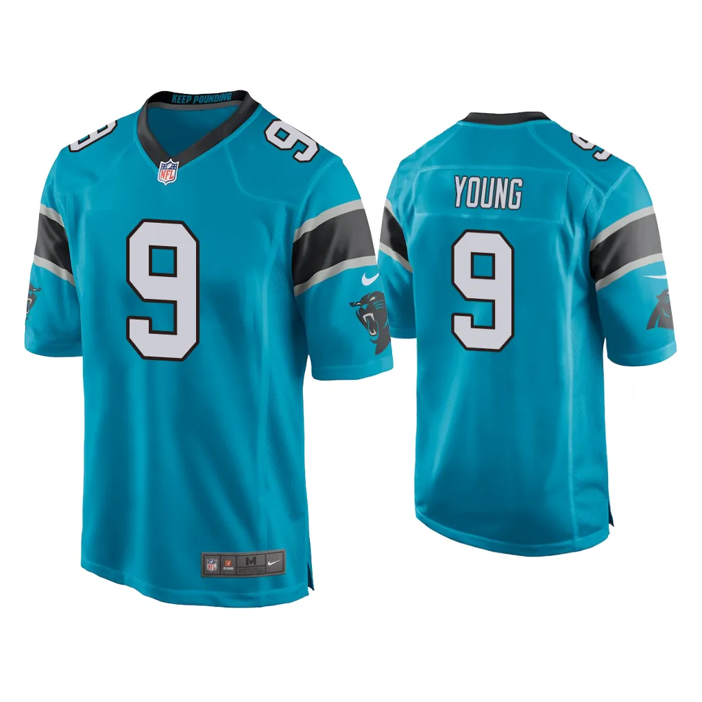 Bryce Young Carolina Panthers Blue 2023 NFL Draft Game Jersey