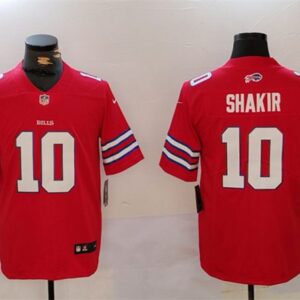 Buffalo Bills #10 Khalil Shakir Red Vapor Untouchable Limited Stitched Jersey