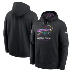 Buffalo Bills 2024 NFL Crucial Catch Club Pullover Hoodie - Black