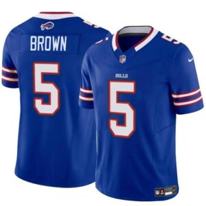 Buffalo Bills #5 Anthony Brown Blue 2024 F.U.S.E. Vapor Untouchable Limited Football Stitched Jersey