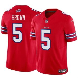 Buffalo Bills #5 Anthony Brown Red 2024 F.U.S.E. Vapor Untouchable Limited Football Stitched Jersey