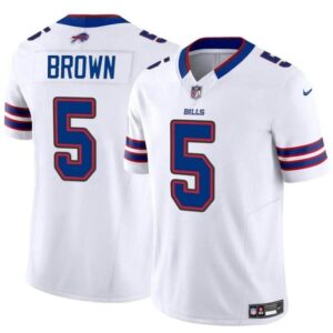 Buffalo Bills #5 Anthony Brown White 2024 F.U.S.E. Vapor Untouchable Limited Football Stitched Jersey