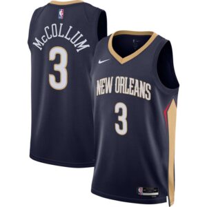 C.J. McCollum New Orleans Pelicans Unisex Swingman Jersey - Icon Edition - Navy