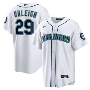 Cal Raleigh Seattle Mariners Home Replica Jersey - White