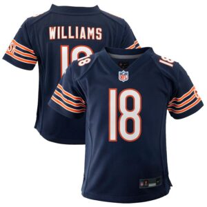 Caleb Williams Chicago Bears Youth 2024 NFL Draft First Round Pick Player Game Jersey - Navy