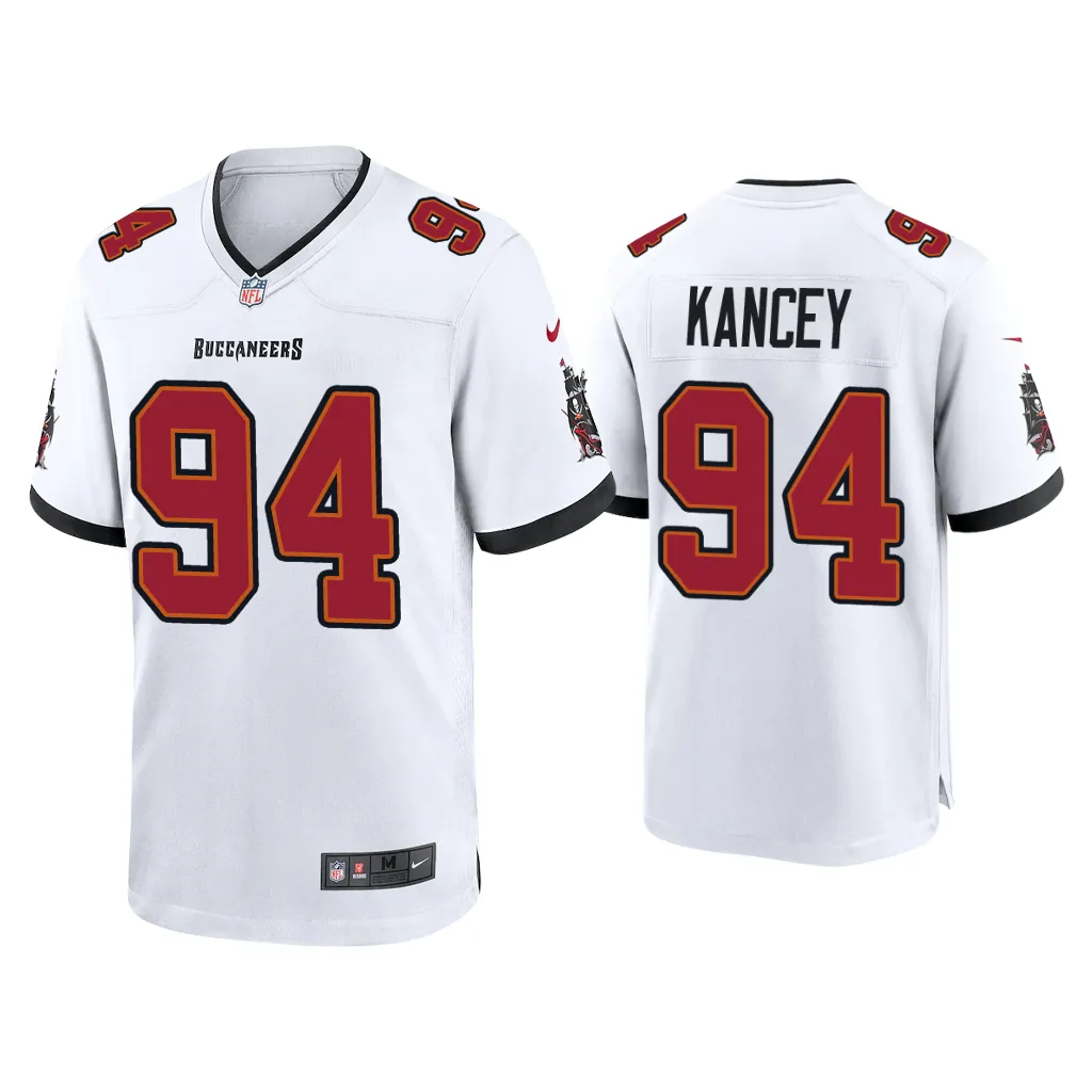 Calijah Kancey Tampa Bay Buccaneers White 2023 NFL Draft Game Jersey