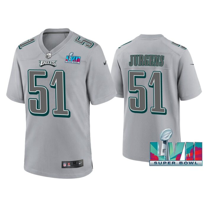 Cam Jurgens Philadelphia Eagles Super Bowl LVII Gray Atmosphere Jersey