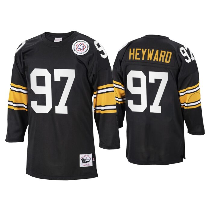 Cameron Heyward Pittsburgh Steelers Black 1975 Throwback Jersey