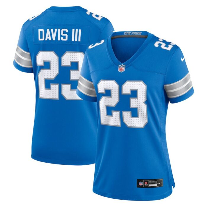 Carlton Davis III Detroit Lions Women's Game Jersey - Blue