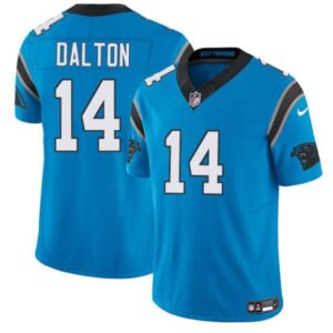 Carolina Panthers #14 Andy Dalton Blue 2024 F.U.S.E. Vapor Limited Football Stitched Jersey