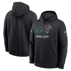 Carolina Panthers 2024 NFL Crucial Catch Club Pullover Hoodie - Black