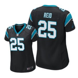 Carolina Panthers #25 Black Eric Reid Game Jersey - Women