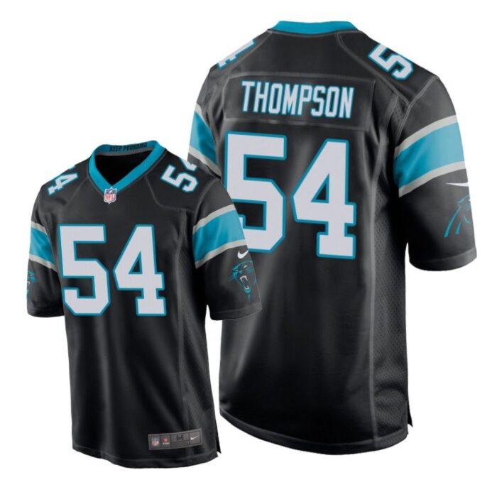 Carolina Panthers #54 Black Men Shaq Thompson Game Jersey