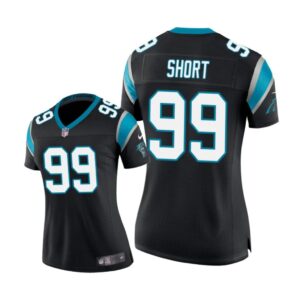 Carolina Panthers #99 Black Kawann Short Game Jersey - Women