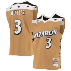 Caron Butler Washington Wizards 2001/02 Hardwood Classics Swingman Jersey - Gold