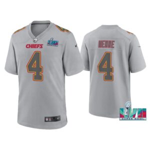 Chad Henne Kansas City Chiefs Super Bowl LVII Gray Atmosphere Jersey