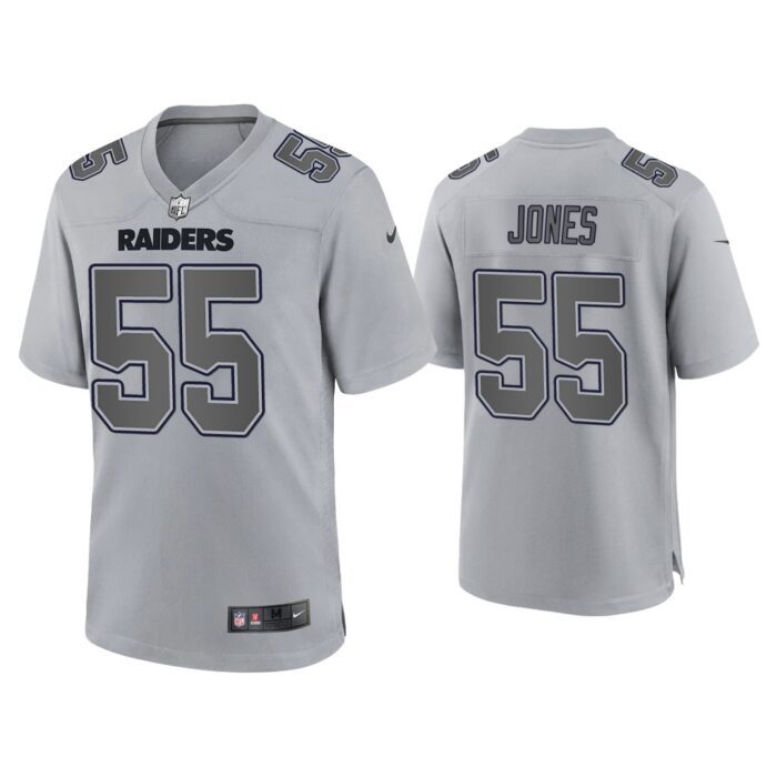 Chandler Jones Las Vegas Raiders Gray Atmosphere Fashion Game Jersey