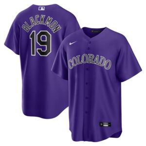 Charlie Blackmon Colorado Rockies Alternate Replica Player Name Jersey - Purple