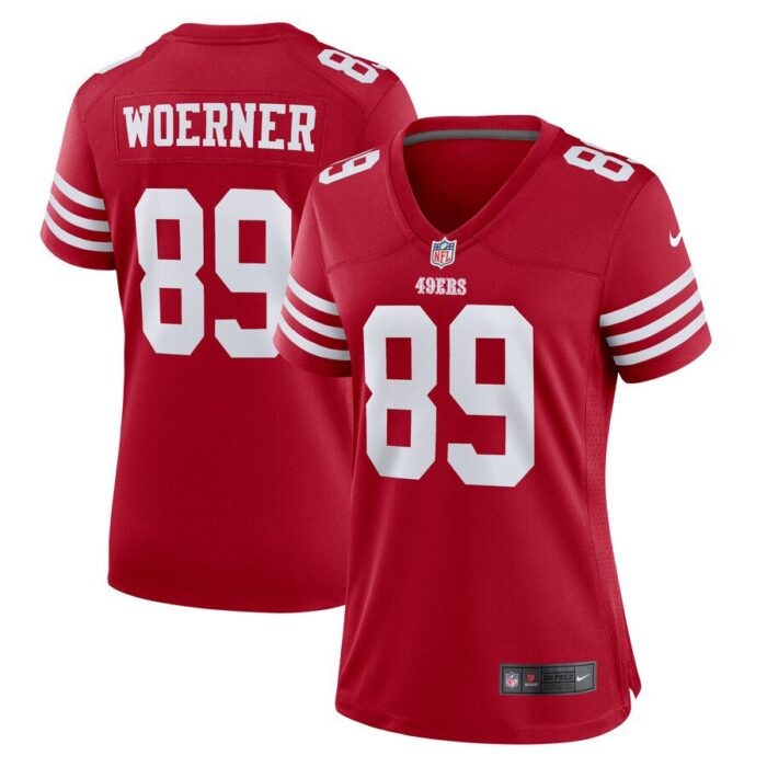 Charlie Woerner San Francisco 49ers Women's Game Jersey - Scarlet