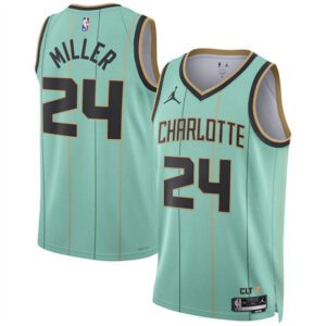 Charlotte Hornets #24 Brandon Miller Mint 2024/25 City Edition Stitched Basketball Jersey