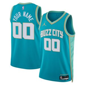 Charlotte Hornets Unisex 2023/24 Custom Swingman Jersey - Teal - City Edition