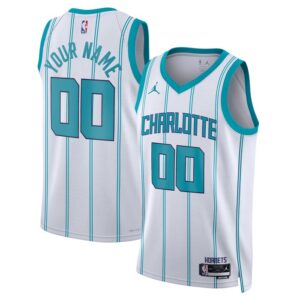 Charlotte Hornets Unisex Swingman Custom Jersey White - Association Edition