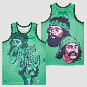 Cheech And Chong Broccoli City Green Basketball Jersey