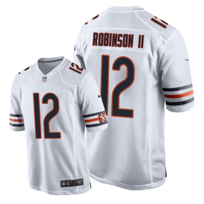 Chicago Bears #12 White Men Allen Robinson II Game Jersey