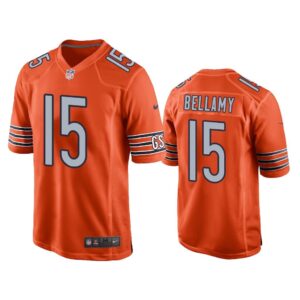 Chicago Bears #15 Orange Men Joshua Bellamy Game Jersey