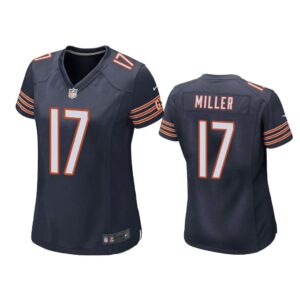 Chicago Bears #17 Navy Anthony Miller Game Jersey - Women