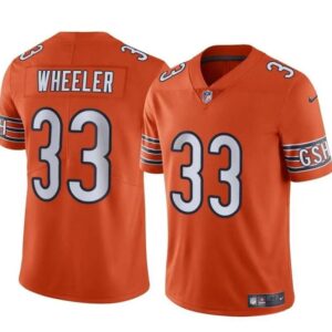 Chicago Bears #33 Ian Wheeler Orange Vapor Football Stitched Jersey