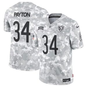 Chicago Bears #34 Walter Payton Arctic Camo 2024 F.U.S.E. Salute to Service Limited Football Stitched Jersey