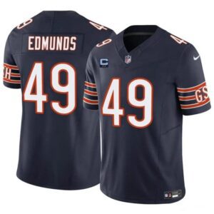 Chicago Bears #49 Tremaine Edmunds Navy 2024 F.U.S.E. With 2-star C Patch Vapor Untouchable Limited Football Stitched Jersey