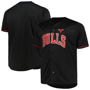 Chicago Bulls Profile Big & Tall Pop Jersey - Black