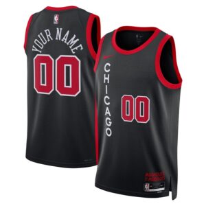 Chicago Bulls Unisex 2023/24 Custom Swingman Jersey - Black - City Edition