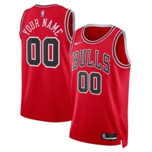 Chicago Bulls Unisex Swingman Custom Jersey Red - Icon Edition