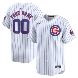 Chicago Cubs Home Limited Custom Jersey - White