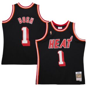 Chris Bosh Miami Heat 2013/14 Hardwood Classics Swingman Jersey - Black