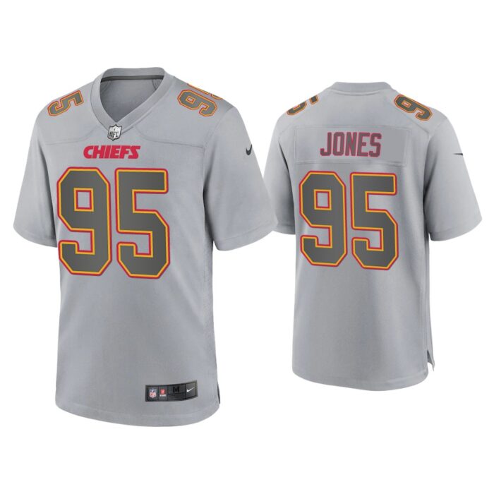 Chris Jones Kansas City Chiefs Gray Atmosphere Fashion Game Jersey