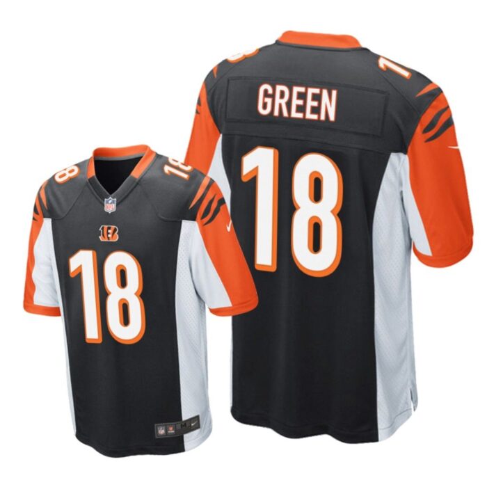 Cincinnati Bengals #18 Black Men A.J. Green Game Jersey