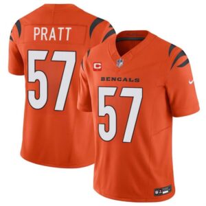 Cincinnati Bengals #57 Germaine Pratt Orange 2024 F.U.S.E With 1-star C Patch Vapor Untouchable Limited Football Stitched Jersey