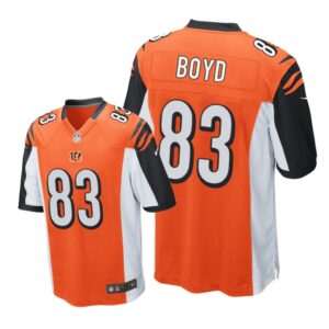 Cincinnati Bengals #83 Orange Men Tyler Boyd Game Jersey