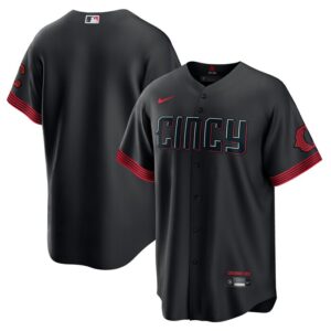 Cincinnati Reds City Connect Replica Jersey - Black