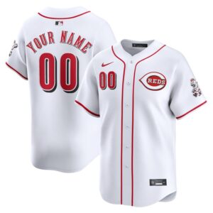 Cincinnati Reds Home Limited Custom Jersey - White